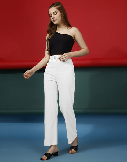 White Flared Trouser | Sudathi