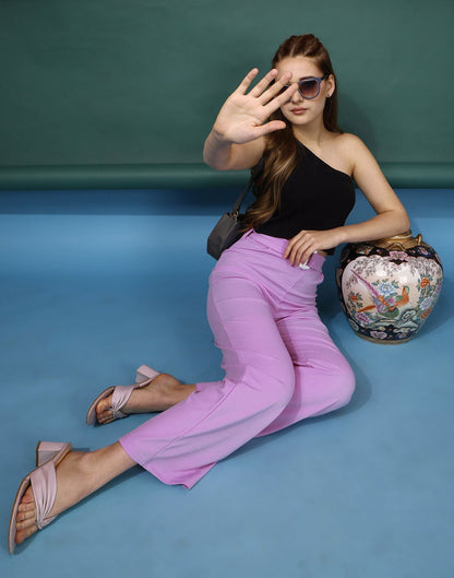 Lavender Flared Trouser | Sudathi