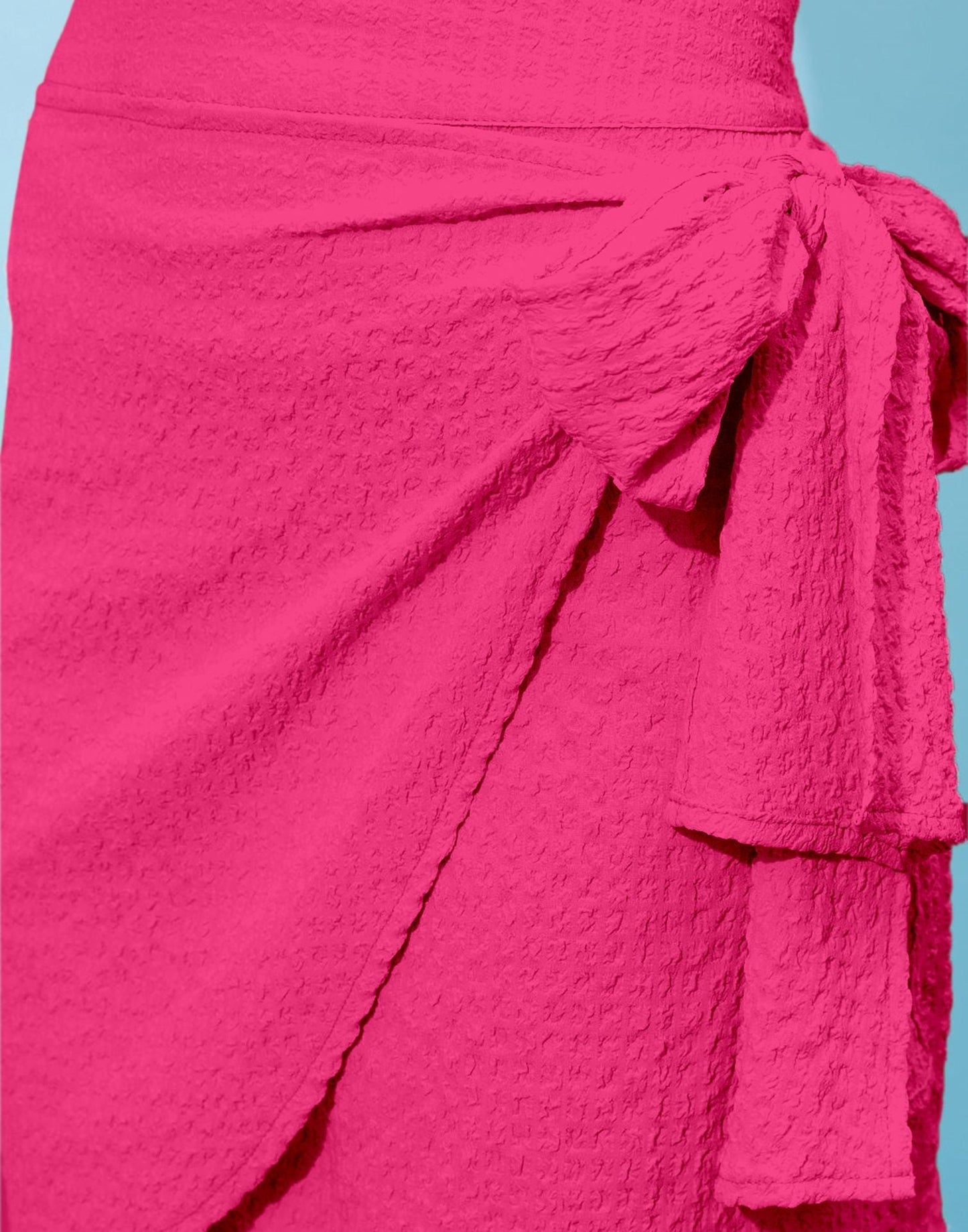 Pink Wrap Around Knotted Skirt | Sudathi