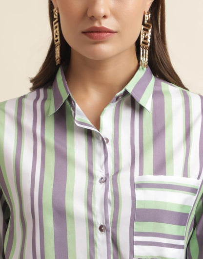 Multicoloured Printed Shirt | Sudathi