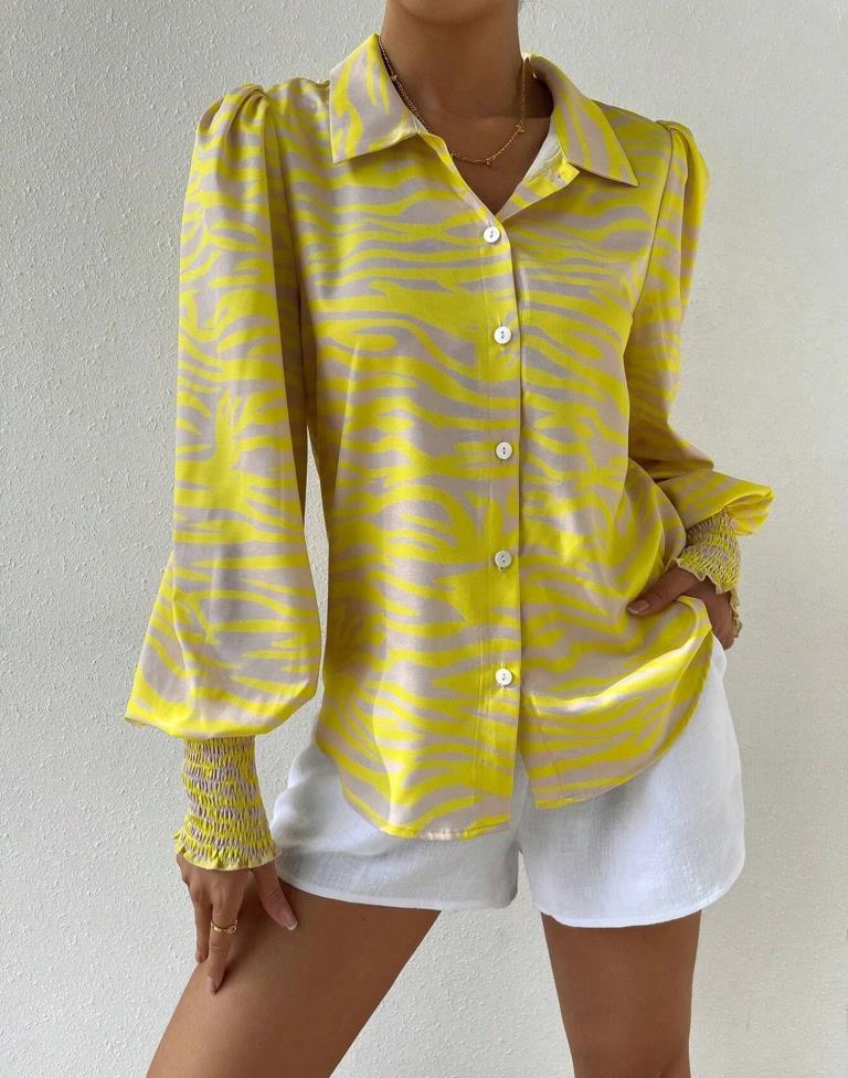 Yellow Printed Shirt