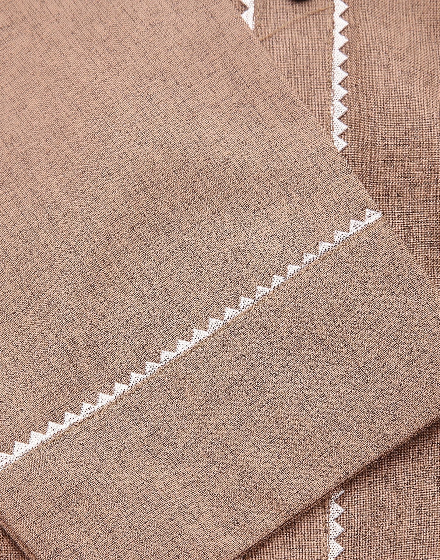 Beige Plain Cotton Straight Kurta With Pant And Dupatta | Sudathi