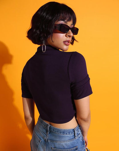 Wine Drawstring Top
