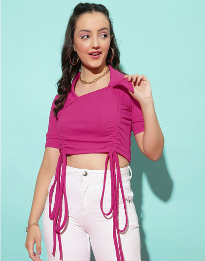 Pink Drawstring Top | Sudathi