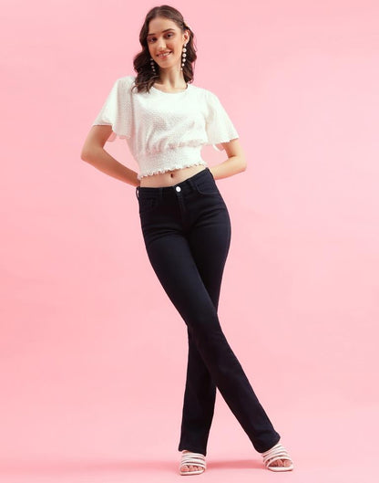 Light Beige Poplin Plain Top