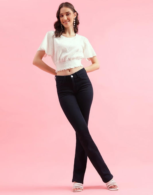 Light Beige Poplin Plain Top