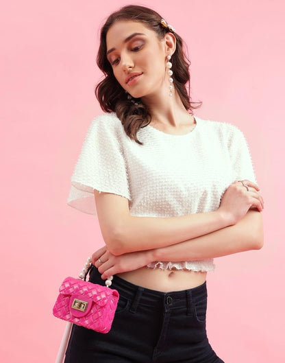 Light Beige Poplin Plain Top