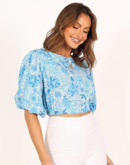 Light Blue Crop top