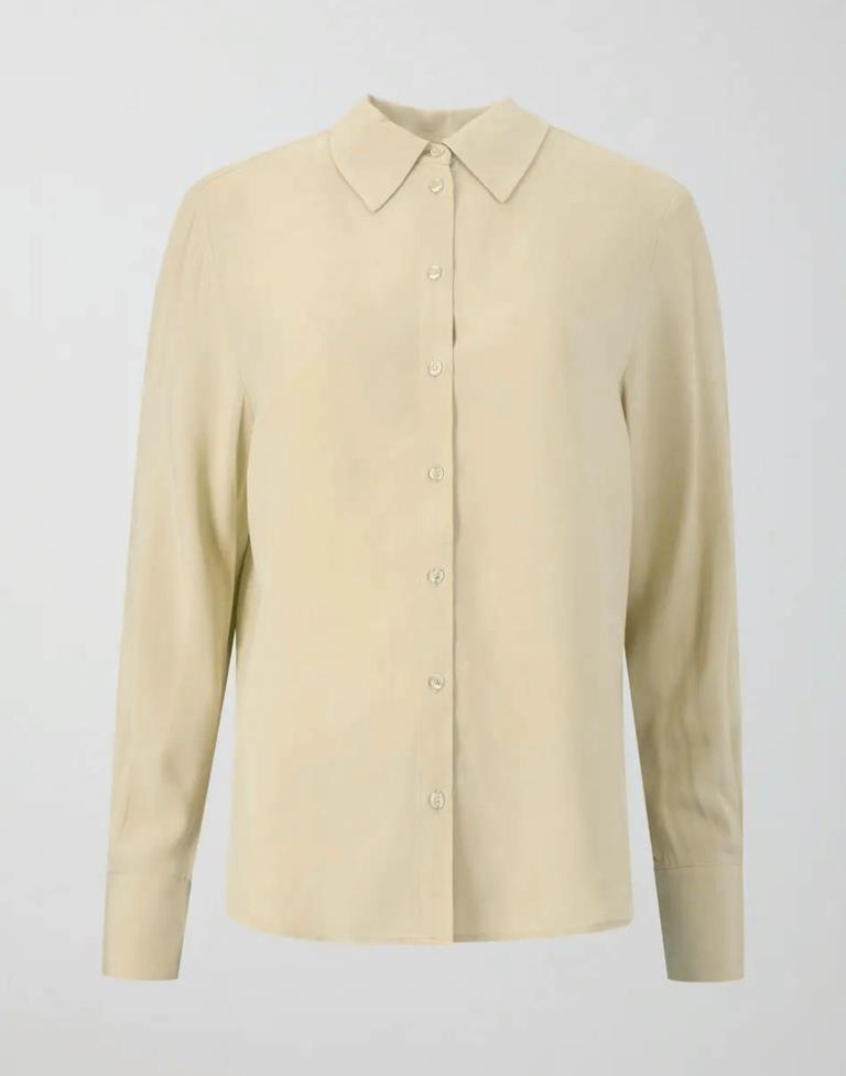 Beige Plain Shirt | Leemboodi