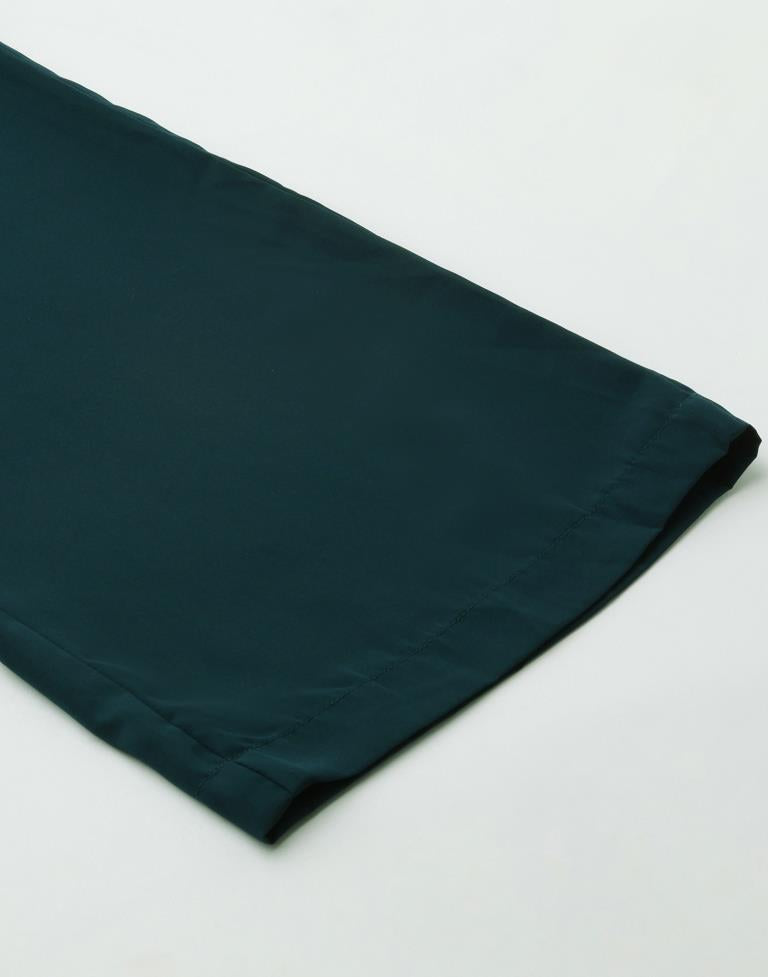 Rama Green Polyester Plain Co-ords Set