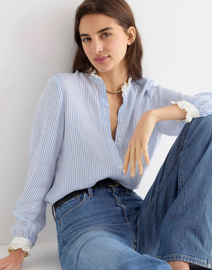 Light Blue Printed Shirt