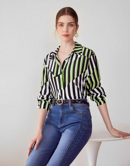 White Printed Shirt
