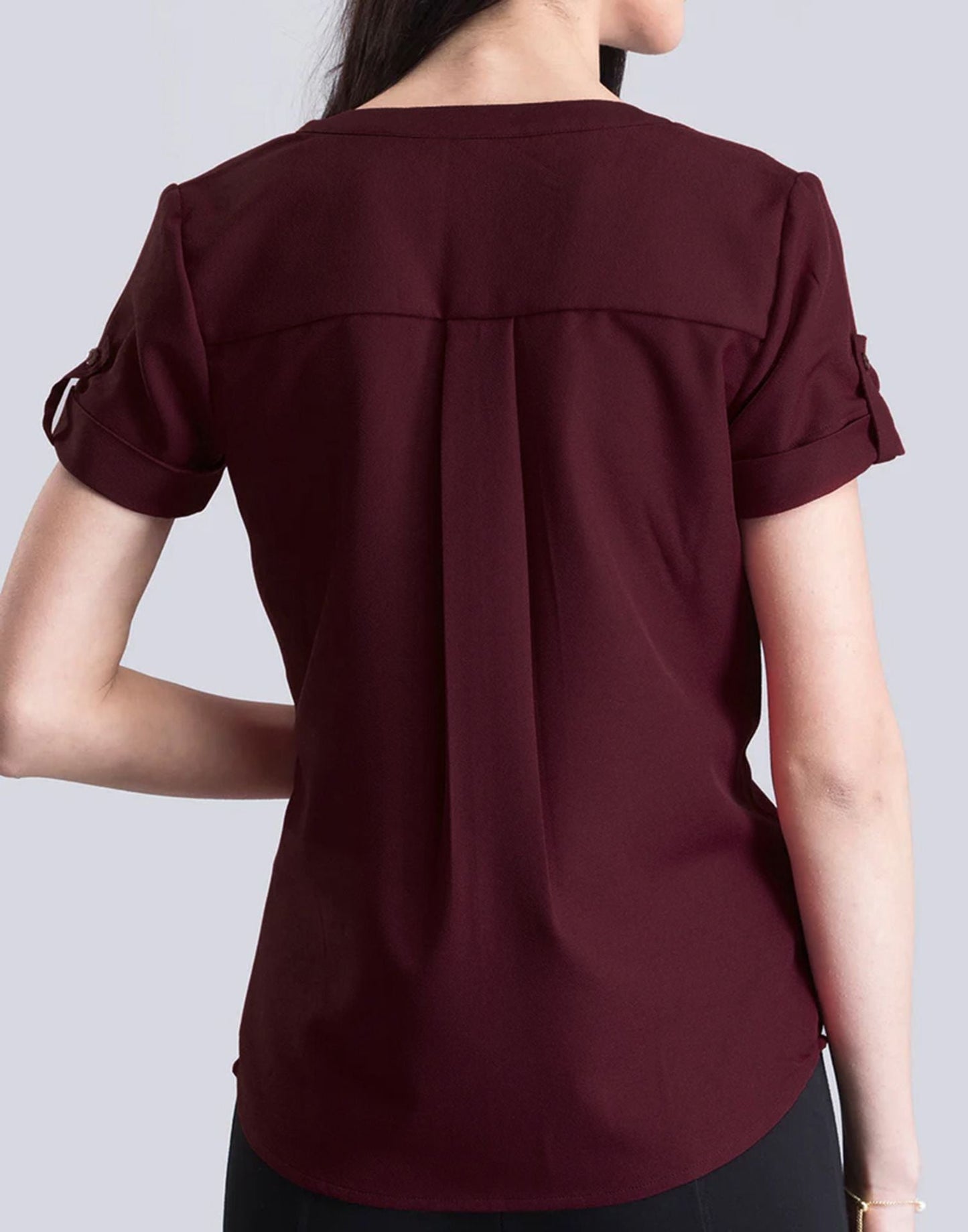 Maroon Plain Shirt