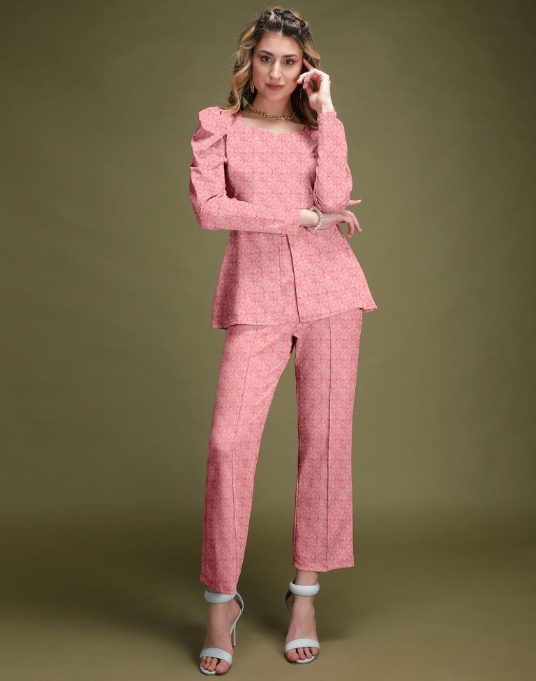 Pink Knitted Co-ord Set | Sudathi