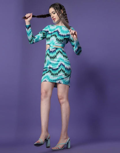 Multicoloured Printed Bodycon | Sudathi