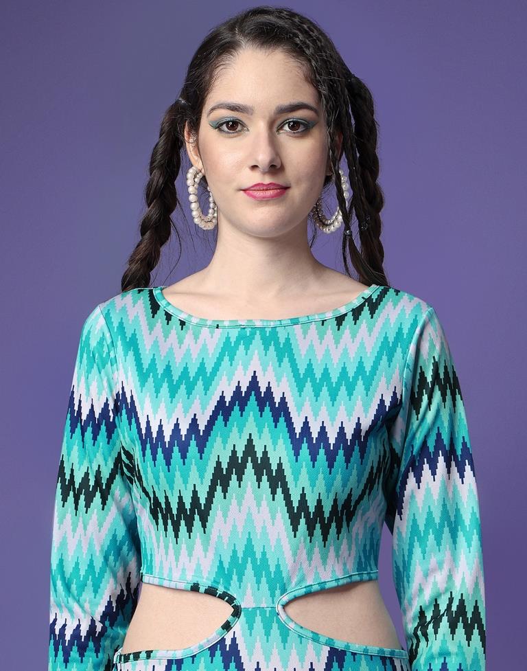 Multicoloured Printed Bodycon | Sudathi
