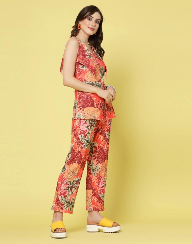 Multicoloured Printed Co-ord Set