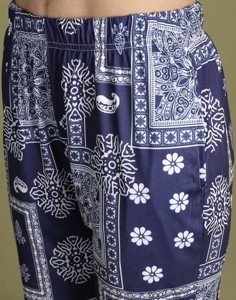 Blue Printed Co-ord Set | Leemboodi