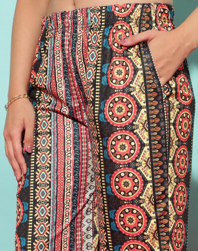 Multicoloured Printed Co-ord Set | Leemboodi