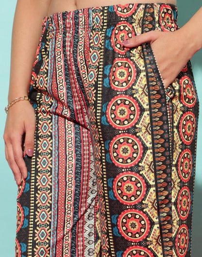 Multicoloured Printed Co-ord Set | Leemboodi