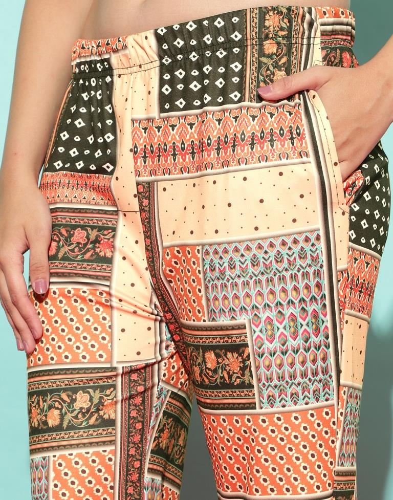 Multicoloured Printed Co-ord Set | Leemboodi