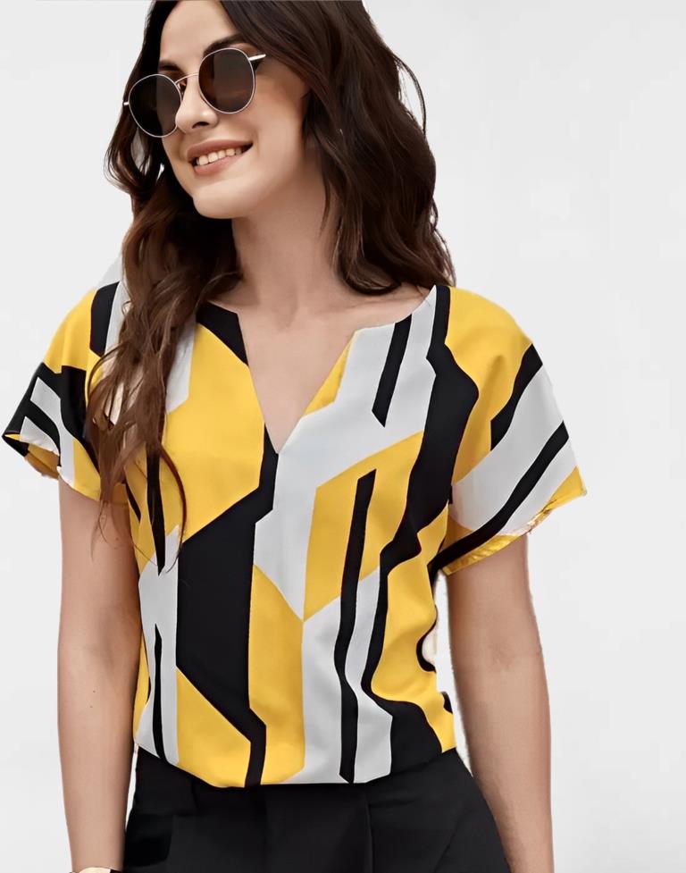 Multicoloured Casual Printed top