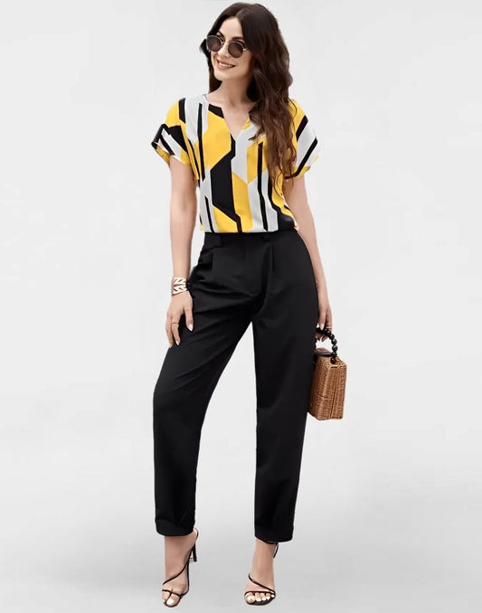 Multicoloured Casual Printed top