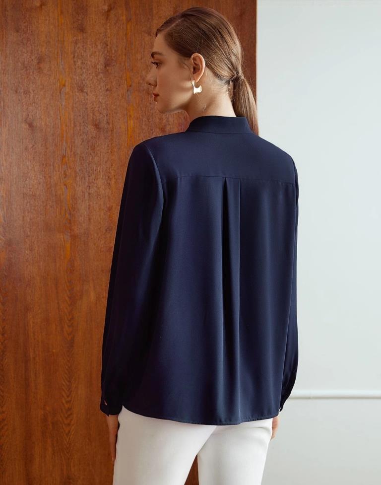 Navy Blue ester Plain Top