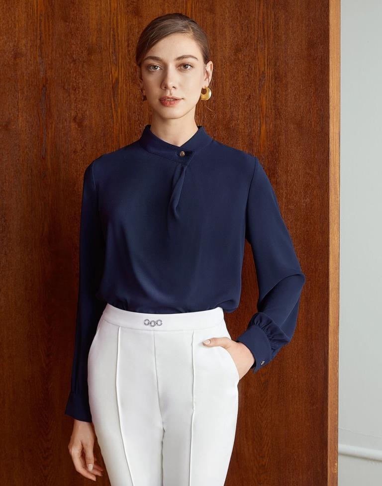 Navy Blue ester Plain Top