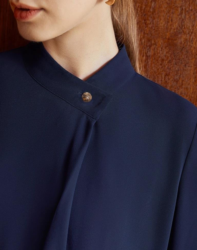 Navy Blue ester Plain Top