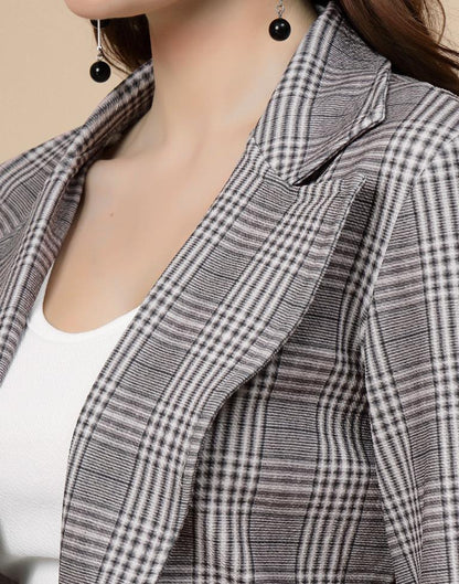 Grey Printed Top