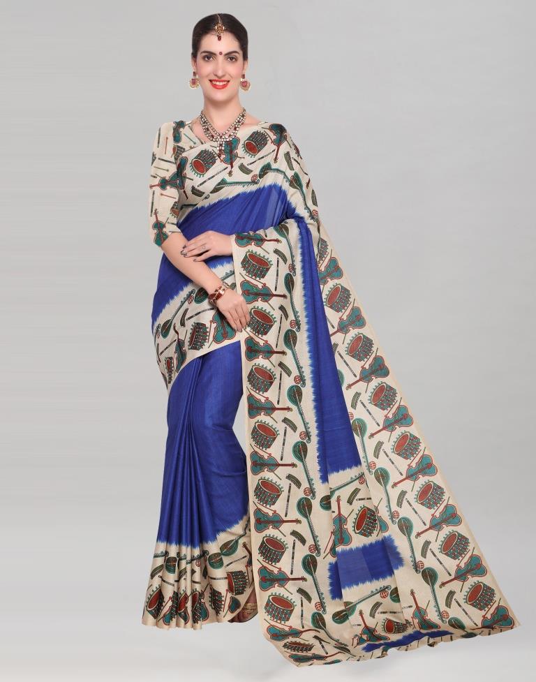 Blue Art Silk Saree | Sudathi
