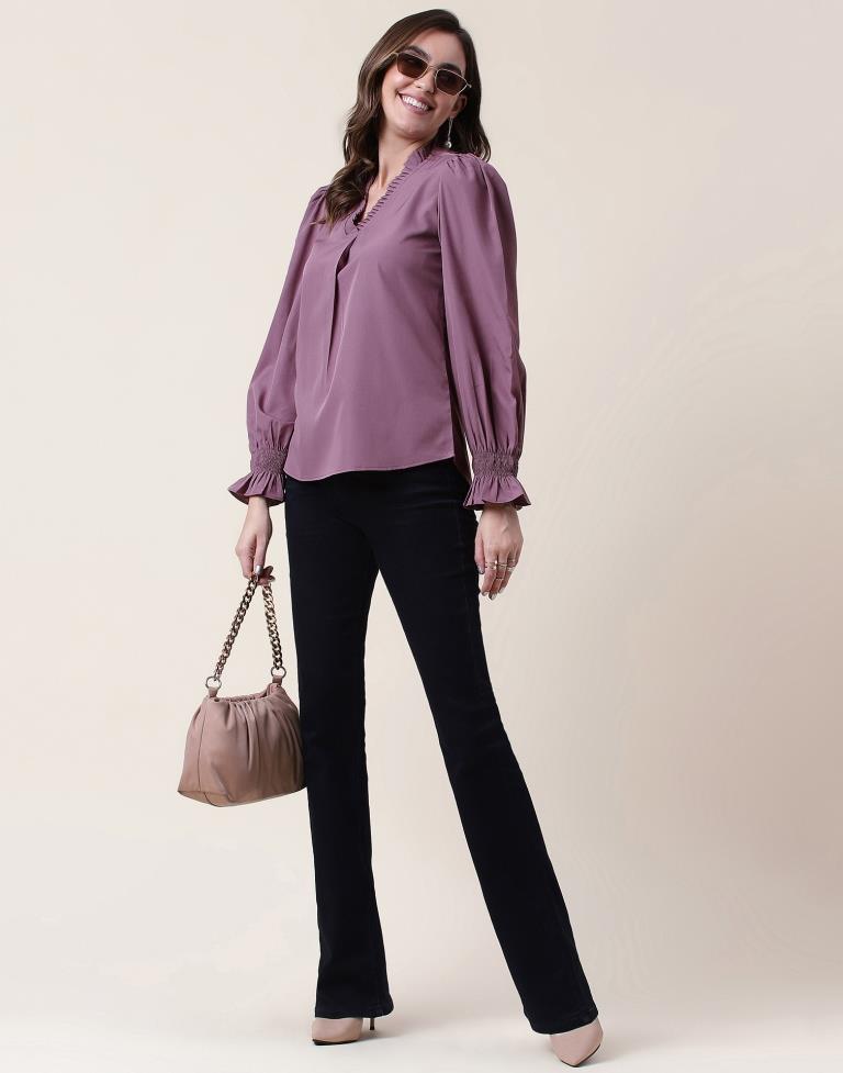 Mauve Plain Top