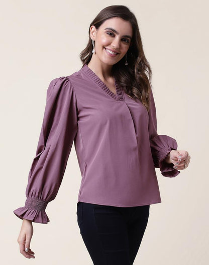 Mauve Plain Top