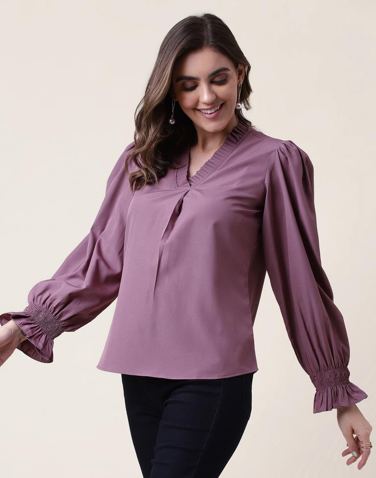 Mauve Plain Top