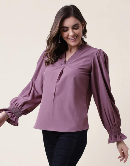 Mauve Plain Top