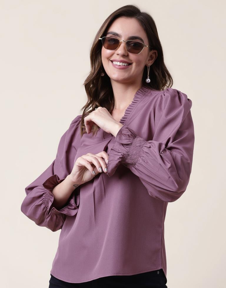Mauve Plain Top
