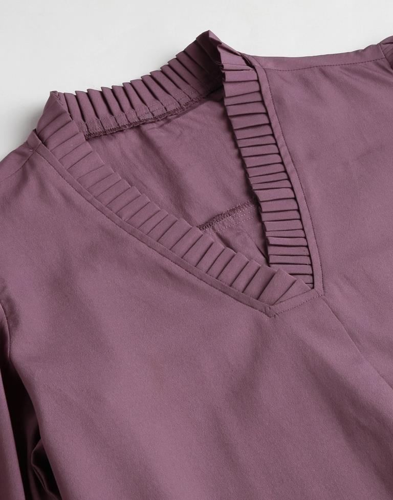 Mauve Plain Top