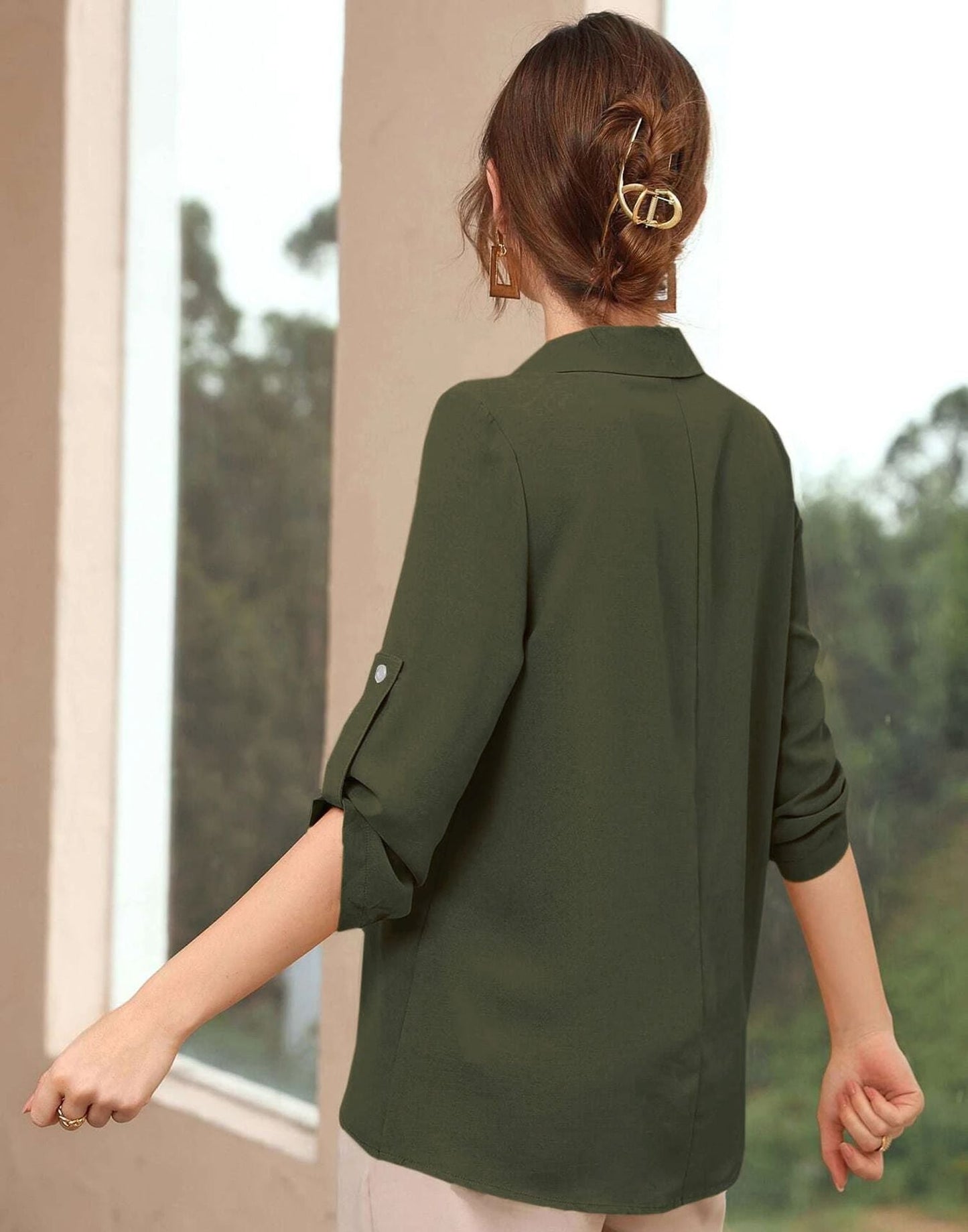 Mehndi Green Plain Top