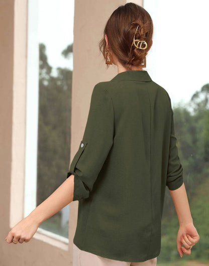 Mehndi Green Plain Top