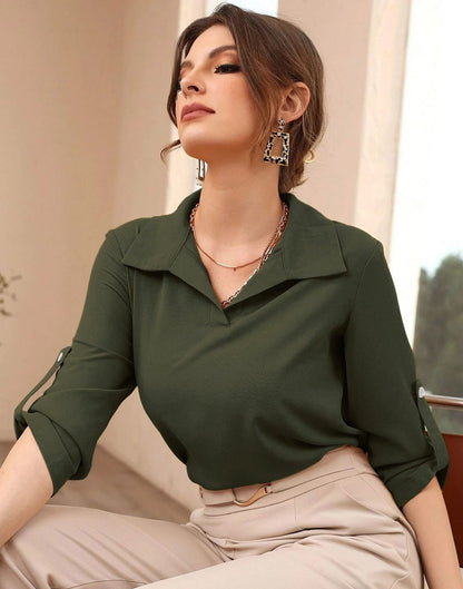 Mehndi Green Plain Top