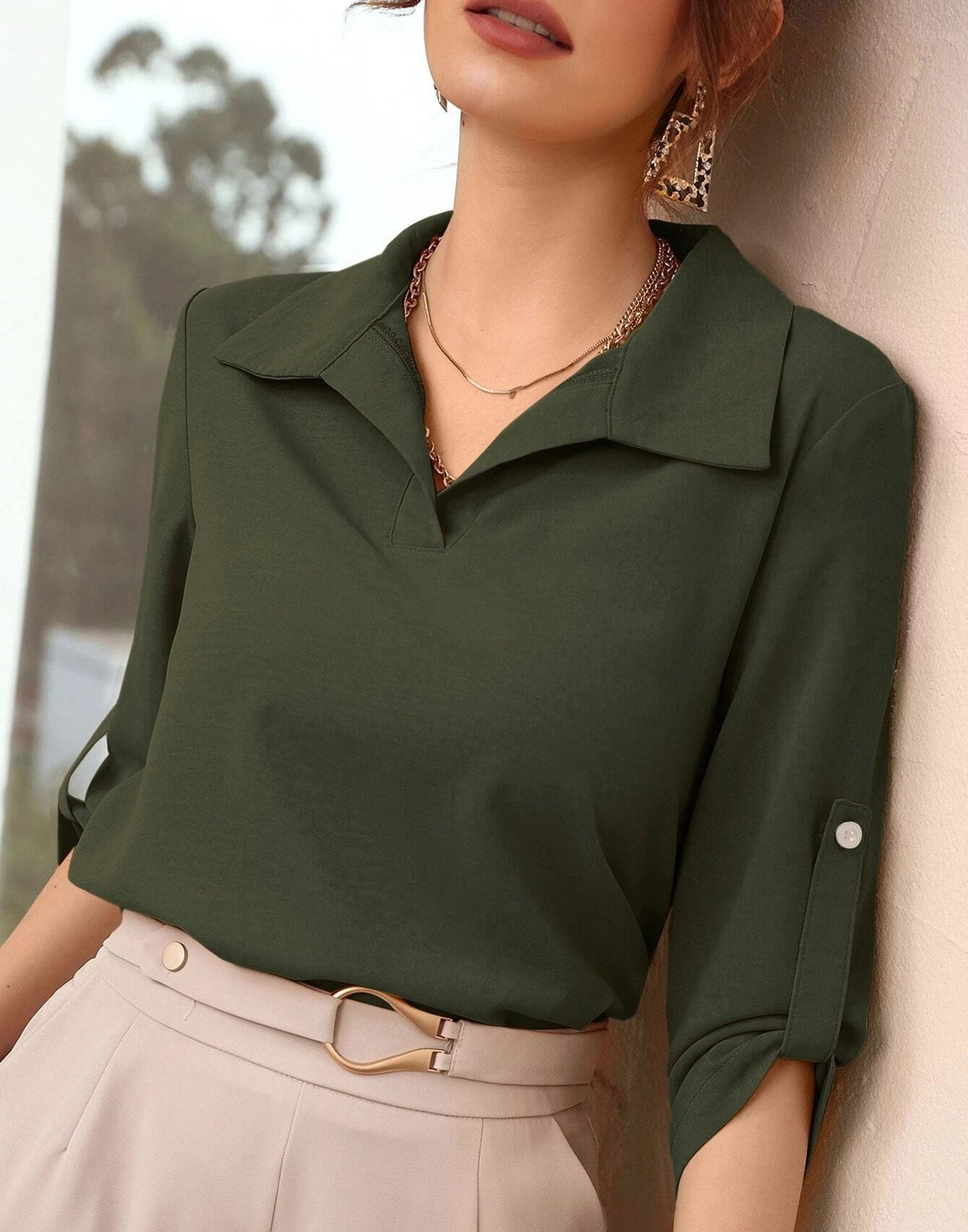 Mehndi Green Plain Top