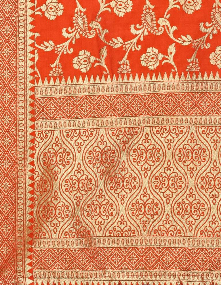 Classy Brown Coloured Poly Silk Jacquard Banarasi Dupatta | Sudathi