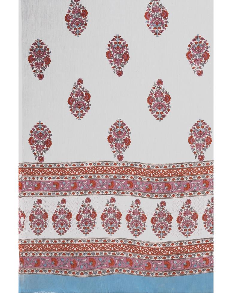 Pink Cotton Kurti with Pant And Dupatta | Leemboodi