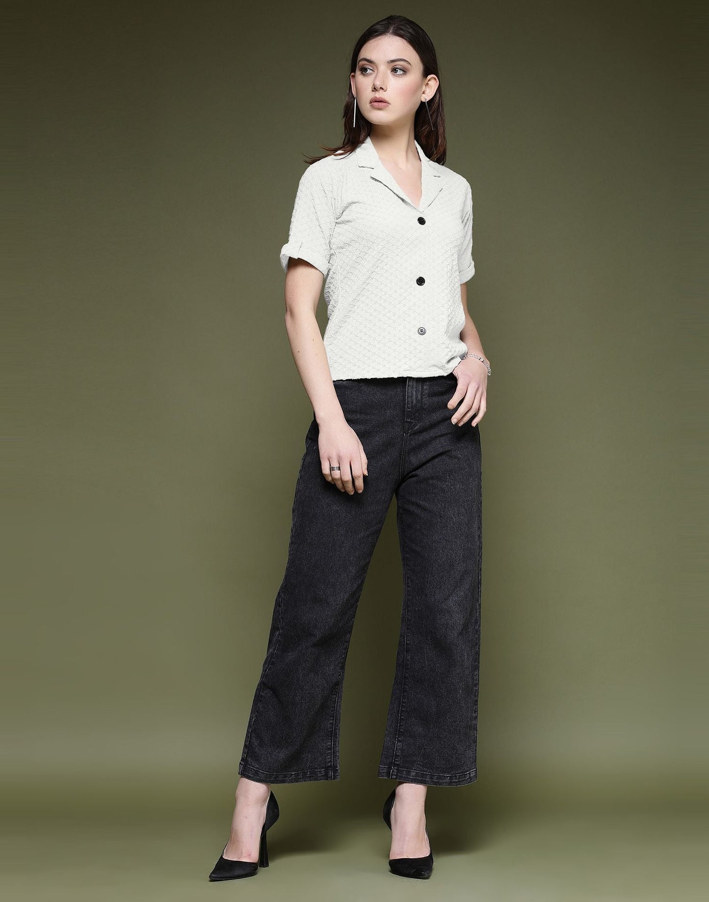 White Plain Lycra Shirt