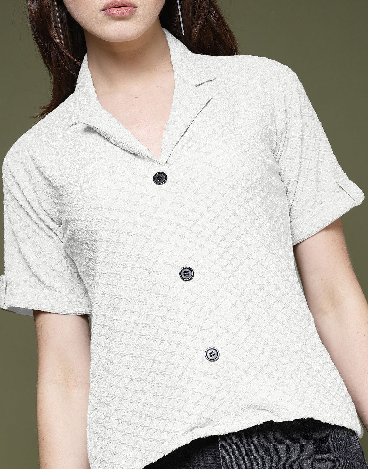 White Plain Lycra Shirt