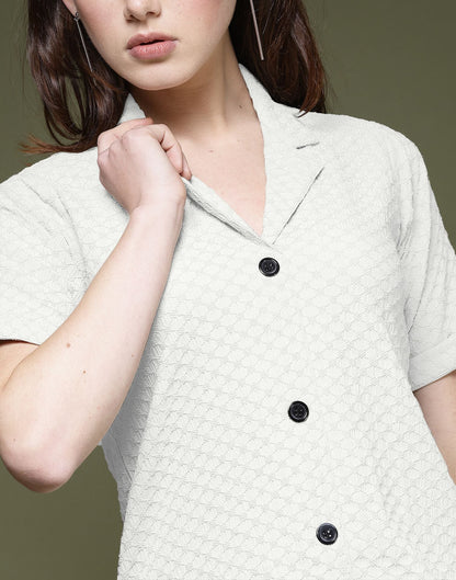 White Plain Lycra Shirt