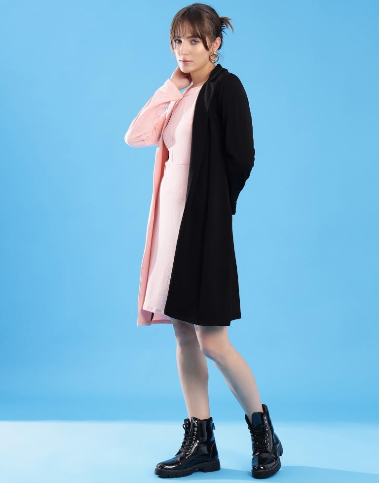 Light Pink Lycra Plain Dress