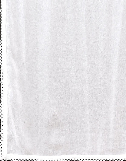 Black Printed Georgette Straight Kurta Set With Dupatta