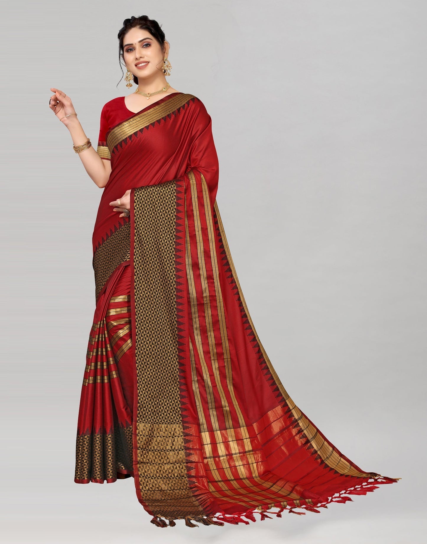 Red Silk Saree | Sudathi